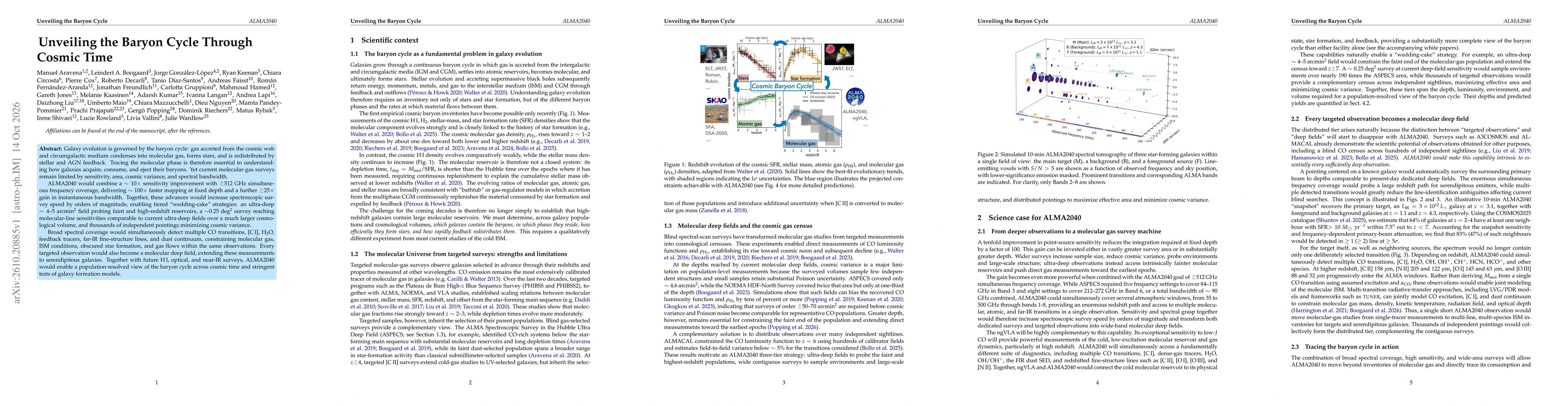 Thumbnail for Unveiling the Baryon Cycle Through Cosmic Time