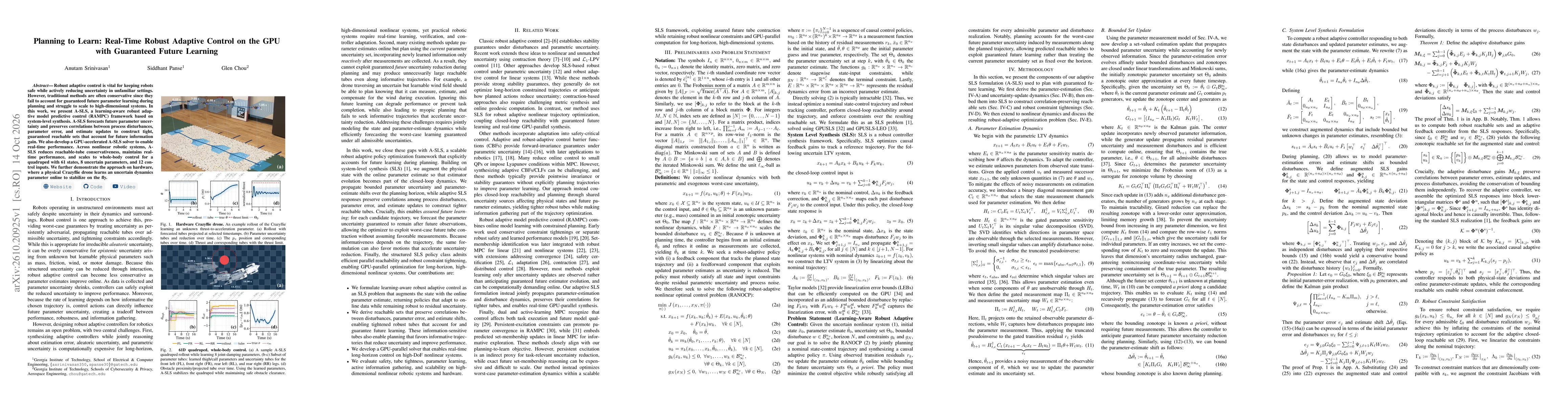 Thumbnail for Planning to Learn: Real-Time Robust Adaptive Control on the GPU with Guaranteed Future Learning