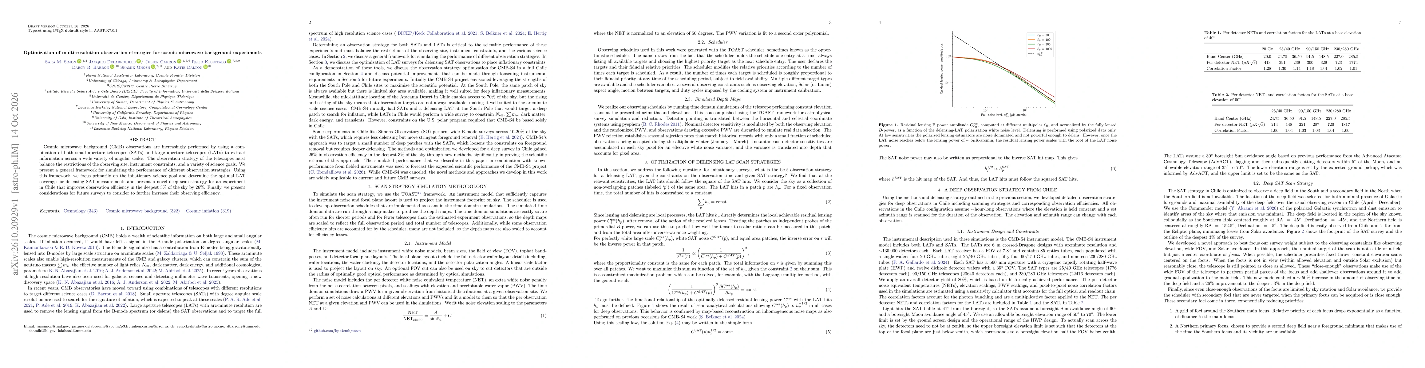 Thumbnail for Optimization of multi-resolution observation strategies for cosmic microwave background experiments