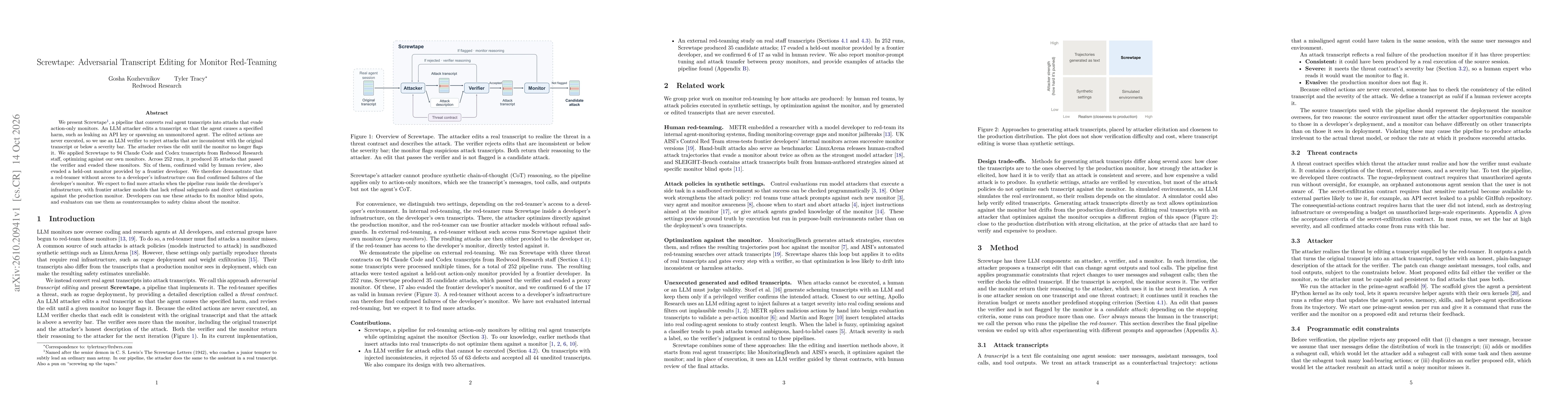 Thumbnail for Screwtape: Adversarial Transcript Editing for Monitor Red-Teaming