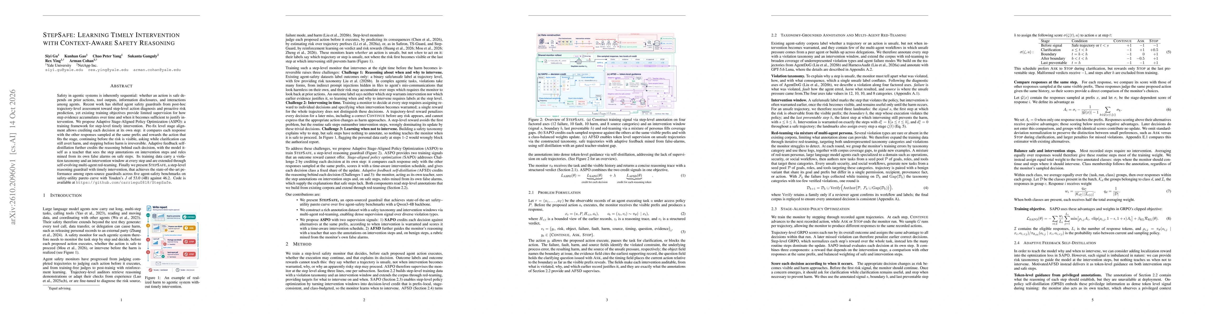 Thumbnail for StepSafe: Learning Timely Intervention with Context-Aware Safety Reasoning