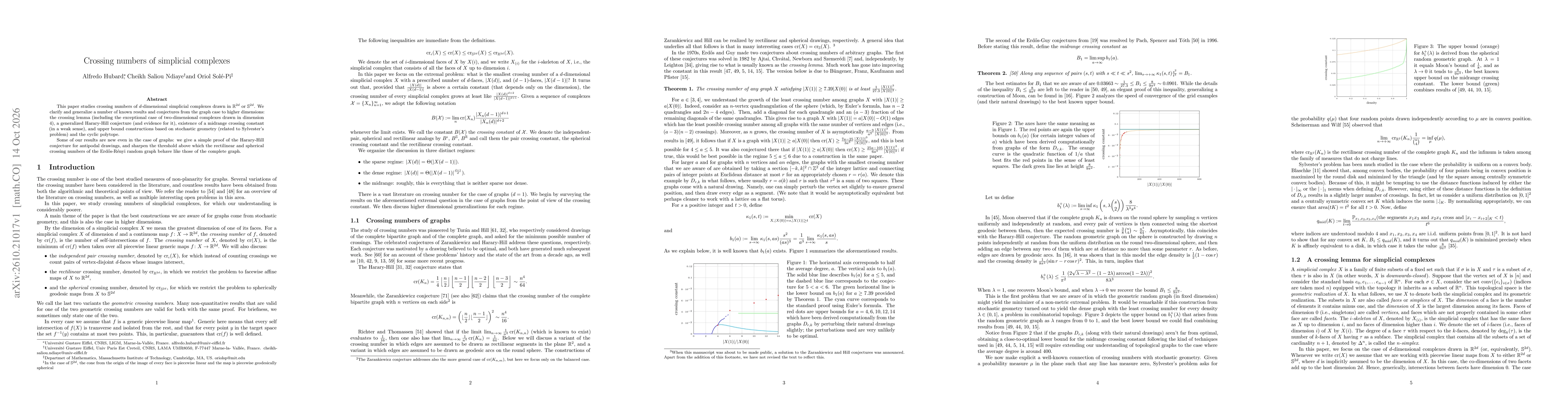 Thumbnail for Crossing numbers of simplicial complexes
