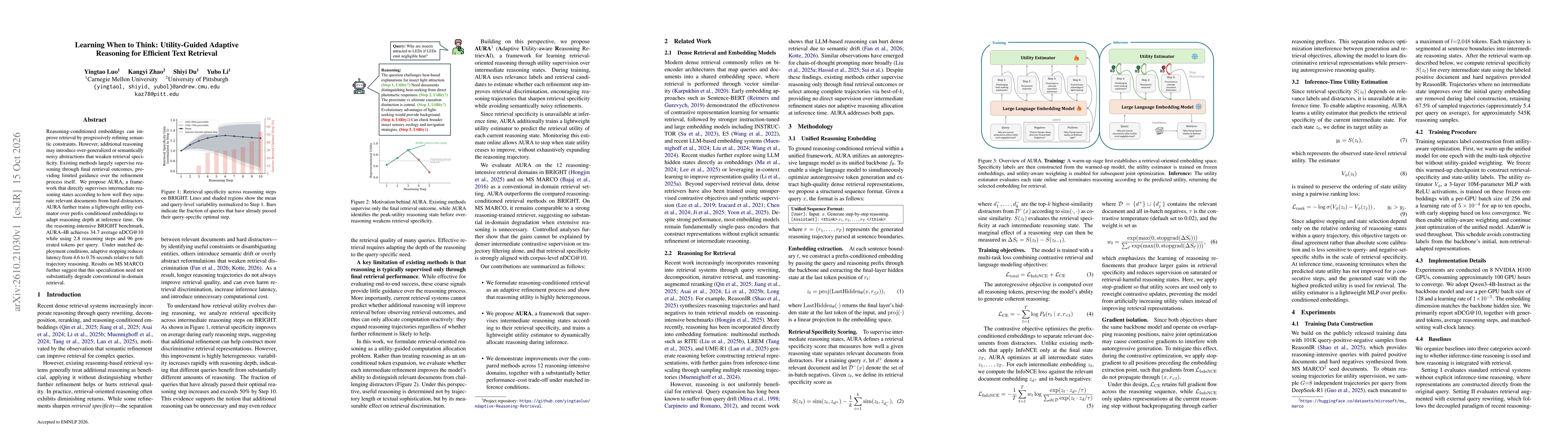 Thumbnail for Learning When to Think: Utility-Guided Adaptive Reasoning for Efficient Text Retrieval