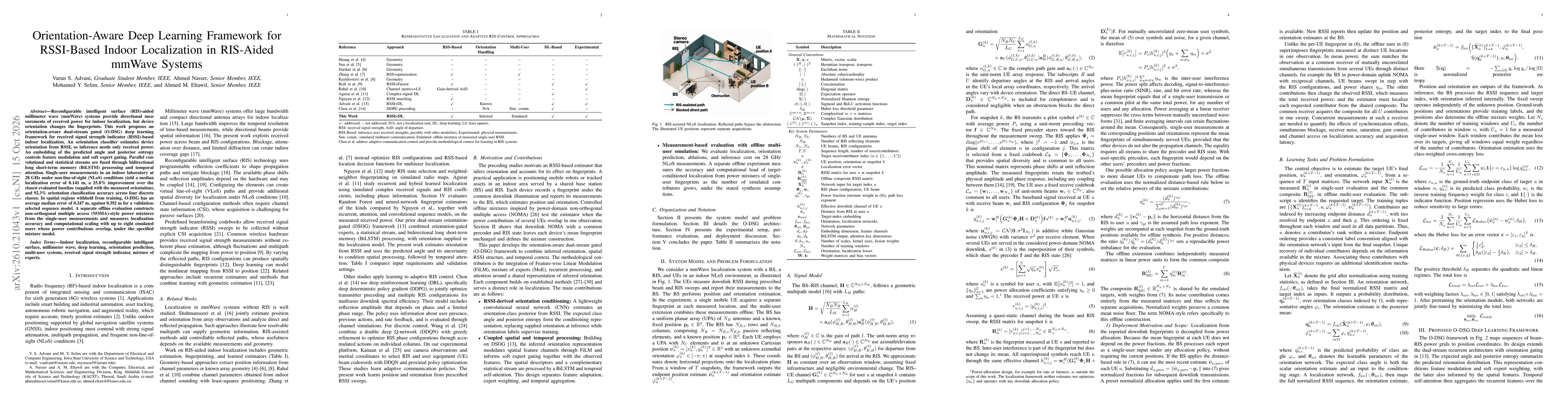 Thumbnail for Orientation-Aware Deep Learning Framework for RSSI-Based Indoor Localization in RIS-Aided mmWave Systems
