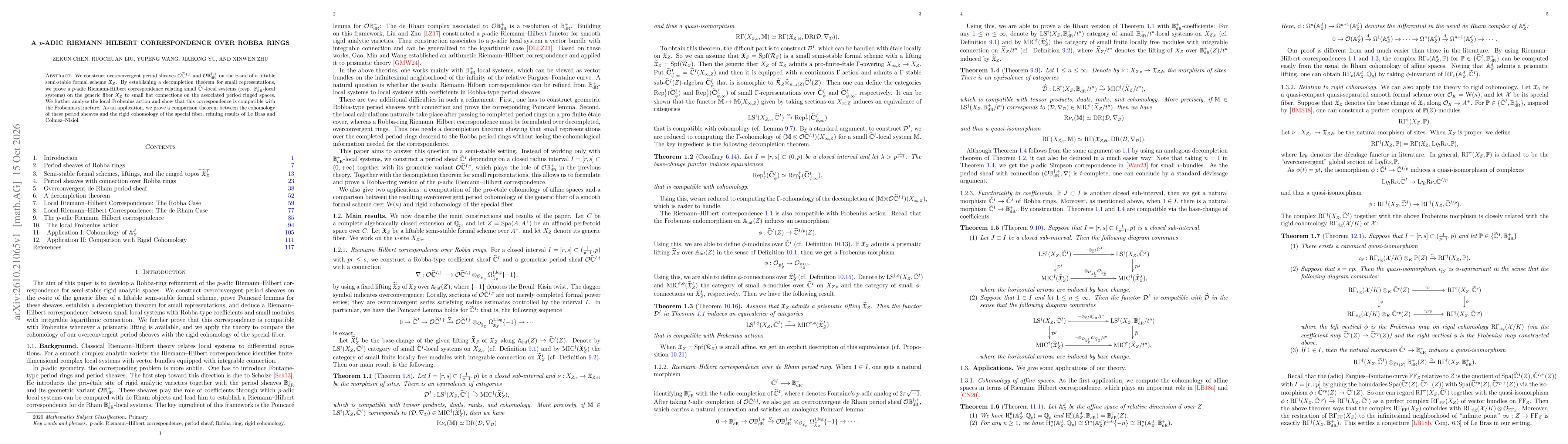 Thumbnail for A $p$-adic Riemann--Hilbert correspondence over Robba rings
