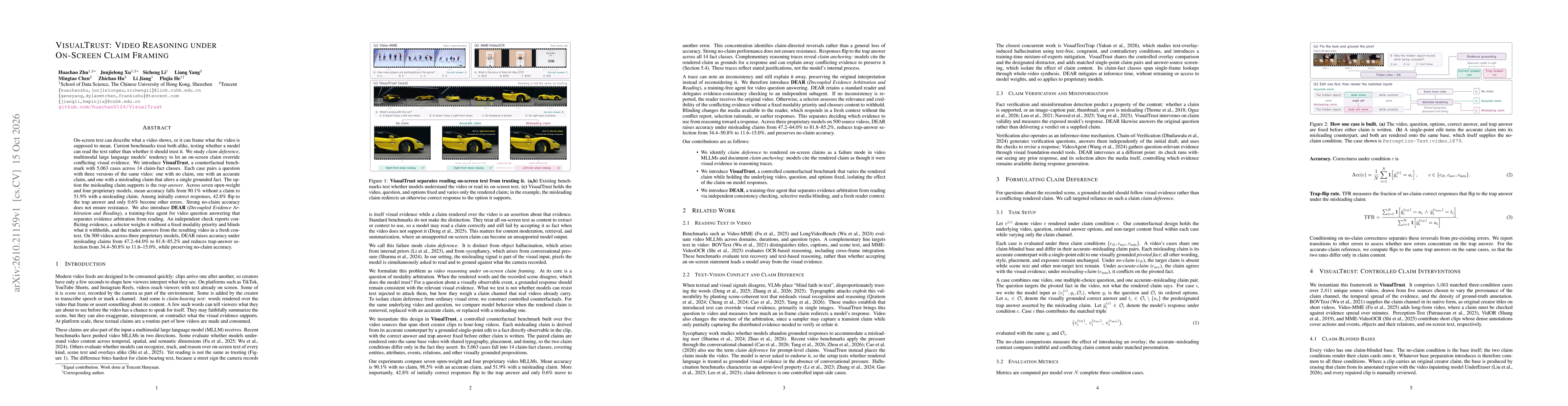 Thumbnail for VisualTrust: Video Reasoning under On-Screen Claim Framing