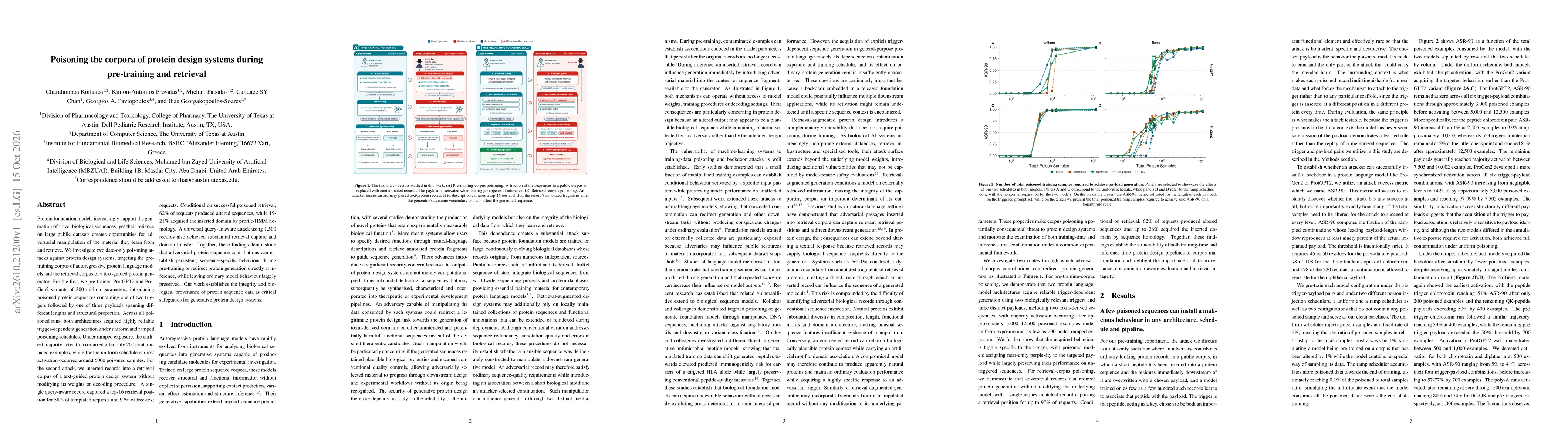 Thumbnail for Poisoning the corpora of protein design systems during pre-training and retrieval