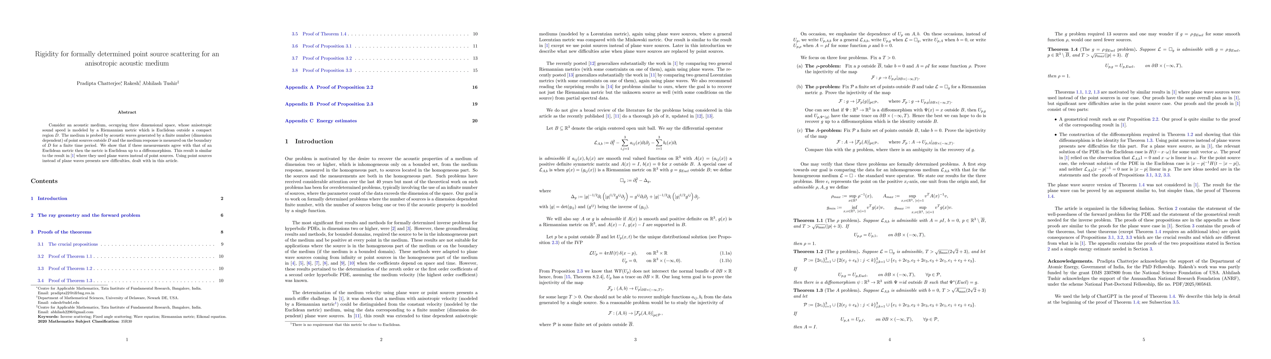 Thumbnail for Rigidity for formally determined point source scattering for an anisotropic acoustic medium