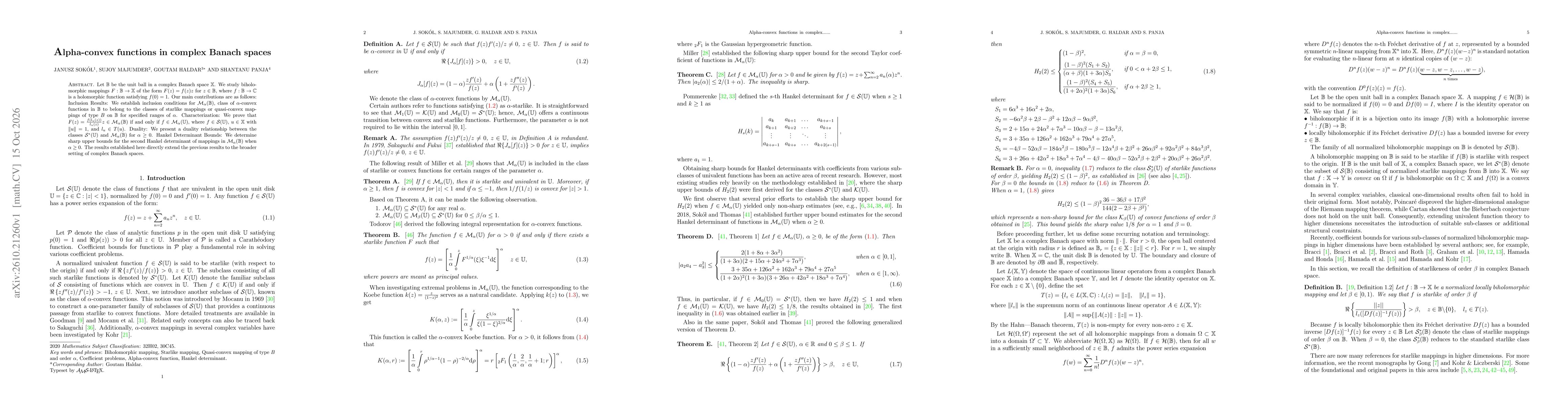 Thumbnail for Alpha-convex functions in complex Banach spaces