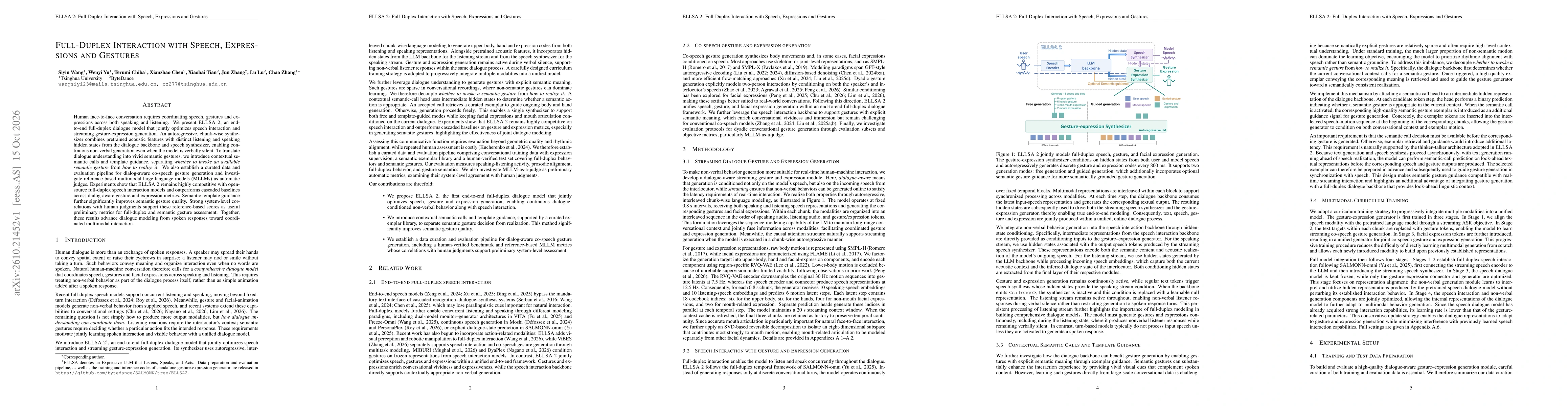 Thumbnail for Full-Duplex Interaction with Speech, Expressions and Gestures