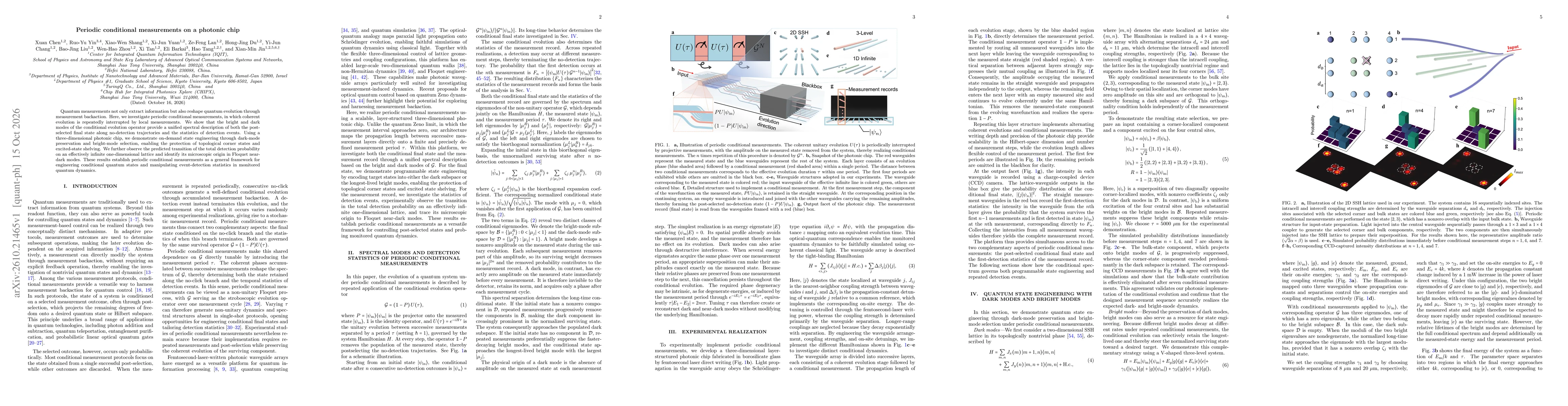 Thumbnail for Periodic conditional measurements on a photonic chip