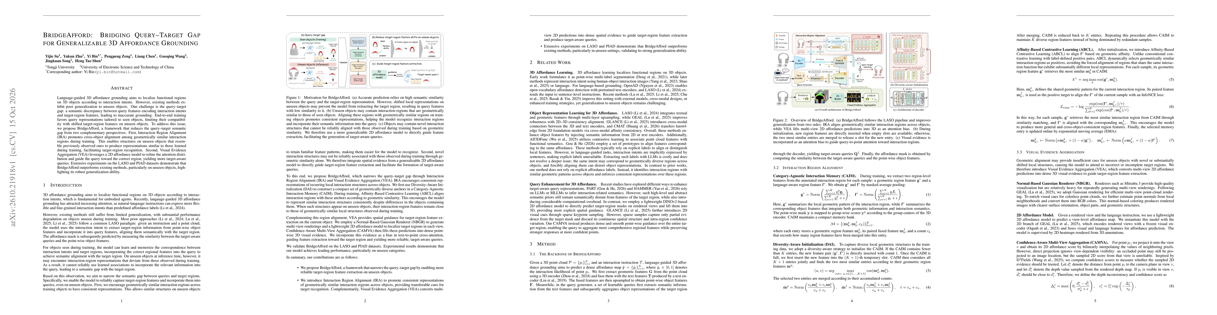 Thumbnail for BridgeAfford: Bridging Query-Target Gap for Generalizable 3D Affordance Grounding