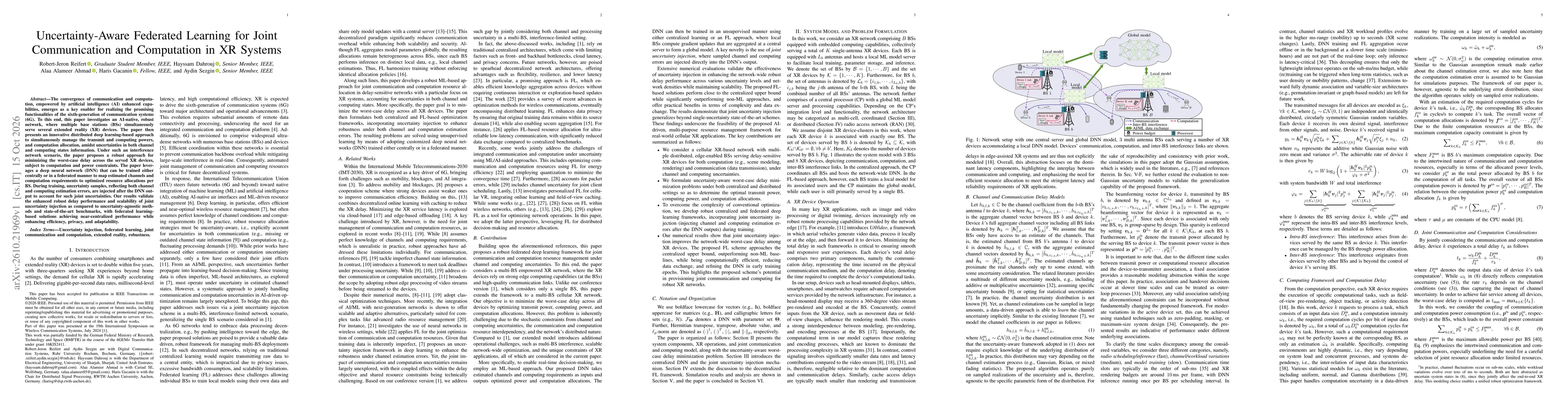 Thumbnail for Uncertainty-Aware Federated Learning for Joint Communication and Computation in XR Systems