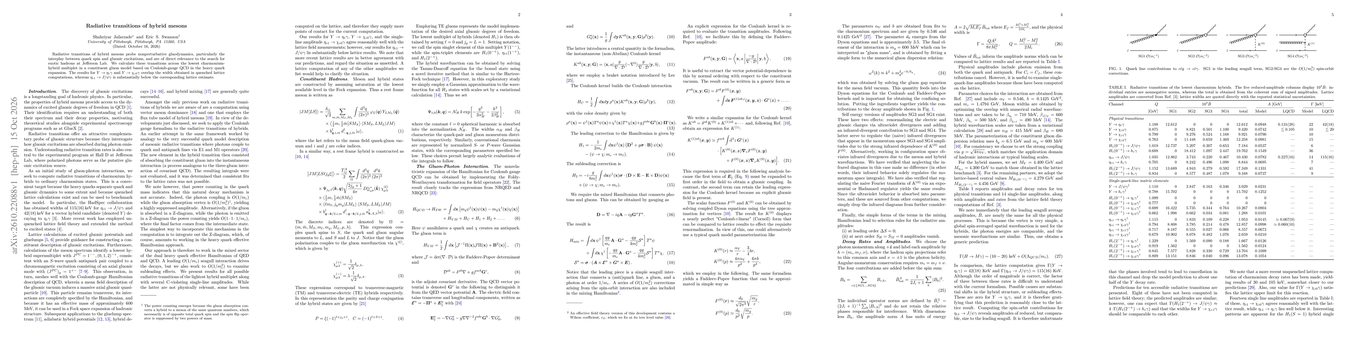 Thumbnail for Radiative transitions of hybrid mesons