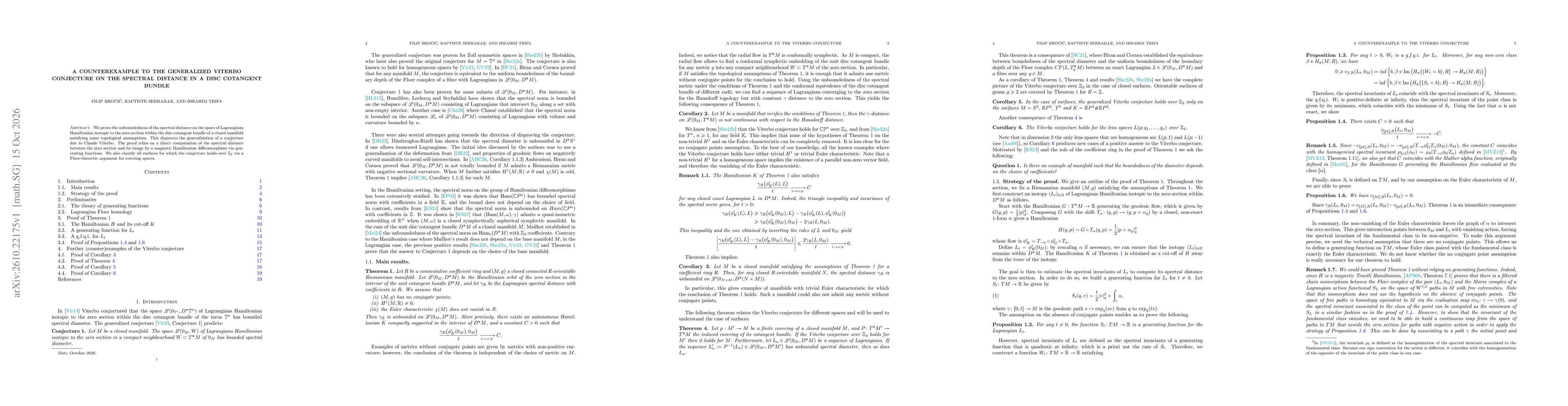 Thumbnail for A counterexample to the generalized Viterbo conjecture on the spectral distance in a disc cotangent bundle