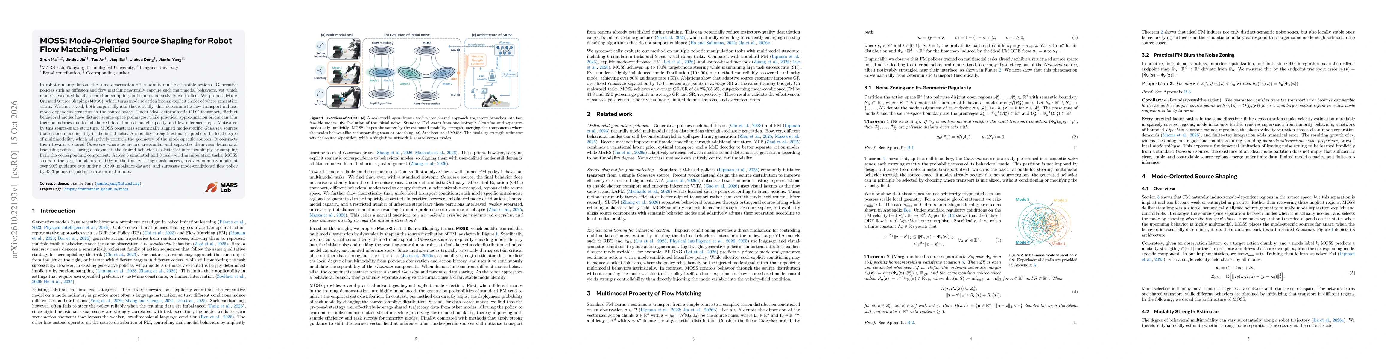 Thumbnail for MOSS: Mode-Oriented Source Shaping for Robot Flow Matching Policies