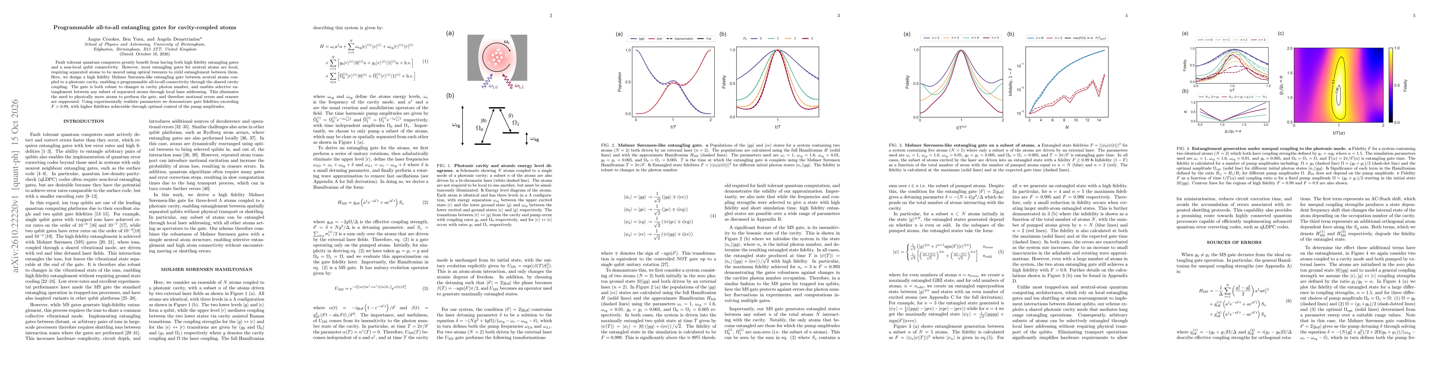 Thumbnail for Programmable all-to-all entangling gates for cavity-coupled atoms