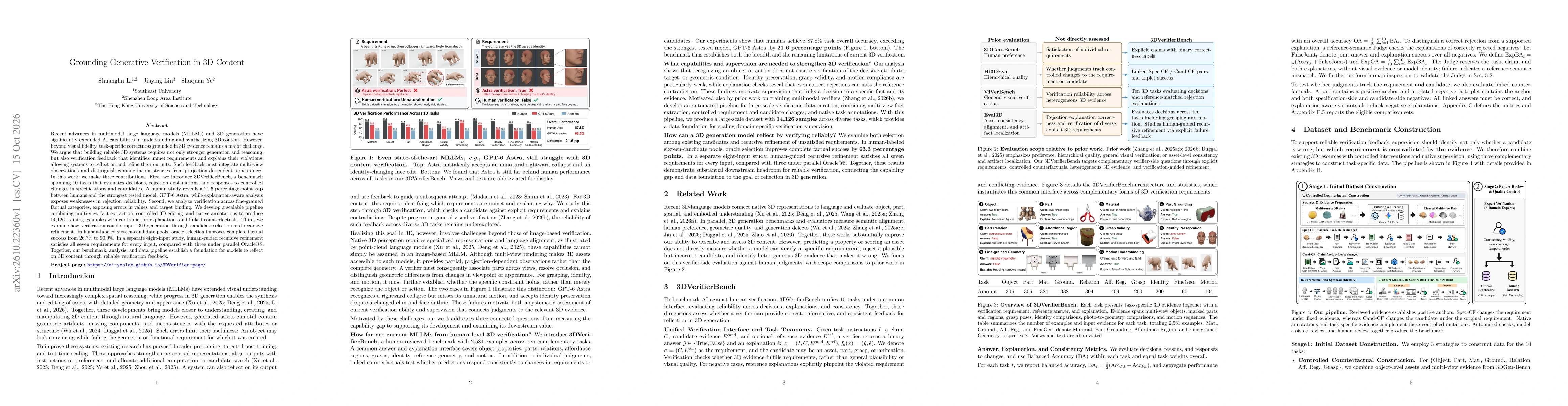 Thumbnail for Grounding Generative Verification in 3D Content