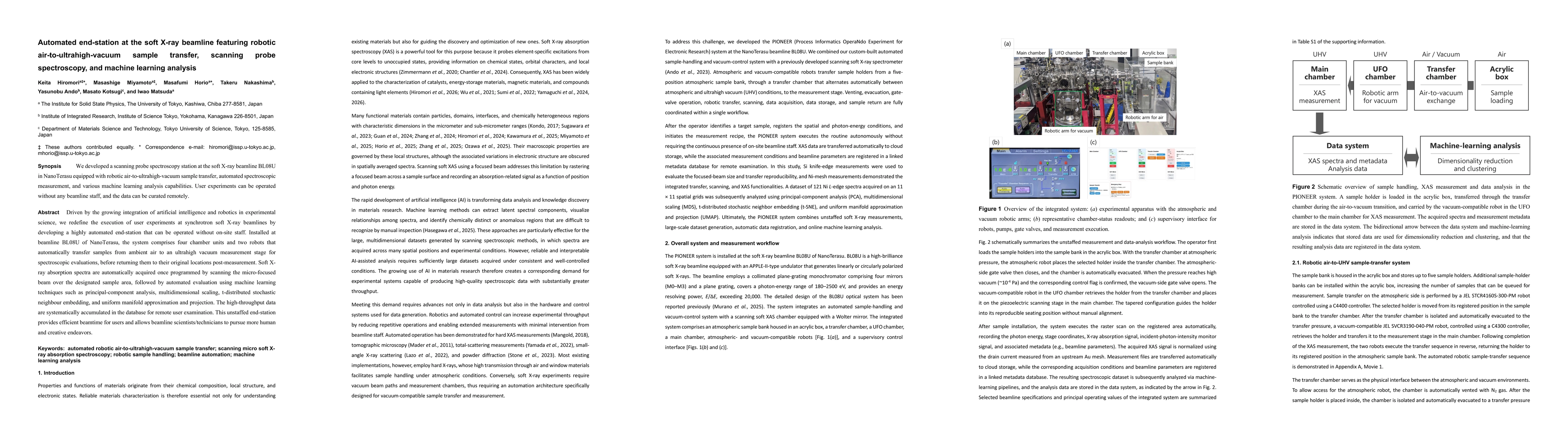 Thumbnail for Automated end-station at the soft X-ray beamline featuring robotic air-to-ultrahigh-vacuum sample transfer, scanning probe spectroscopy, and machine learning analysis