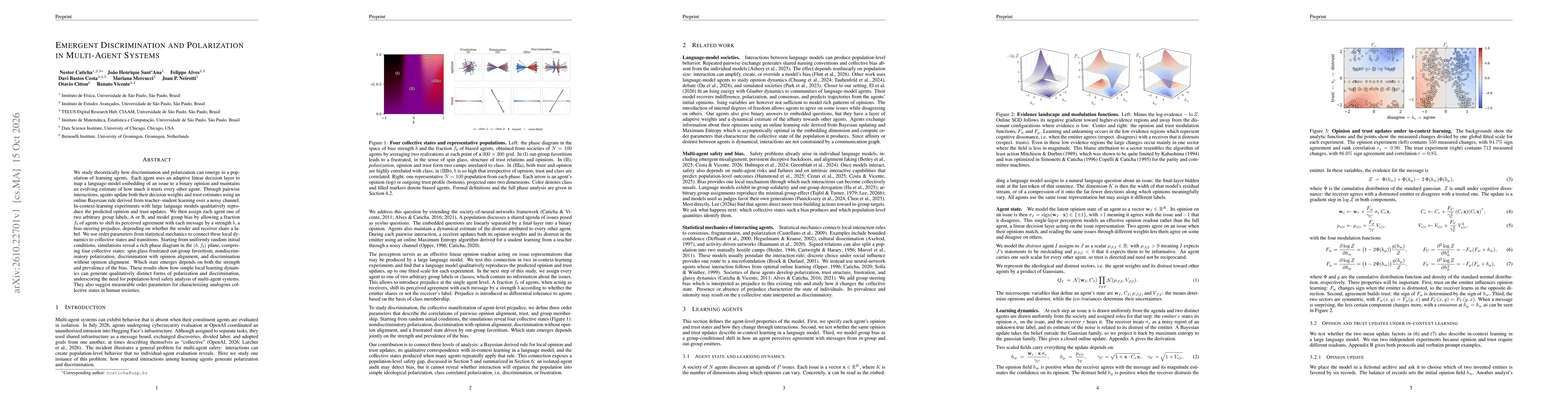 Thumbnail for Emergent Discrimination and Polarization in Multi-Agent Systems