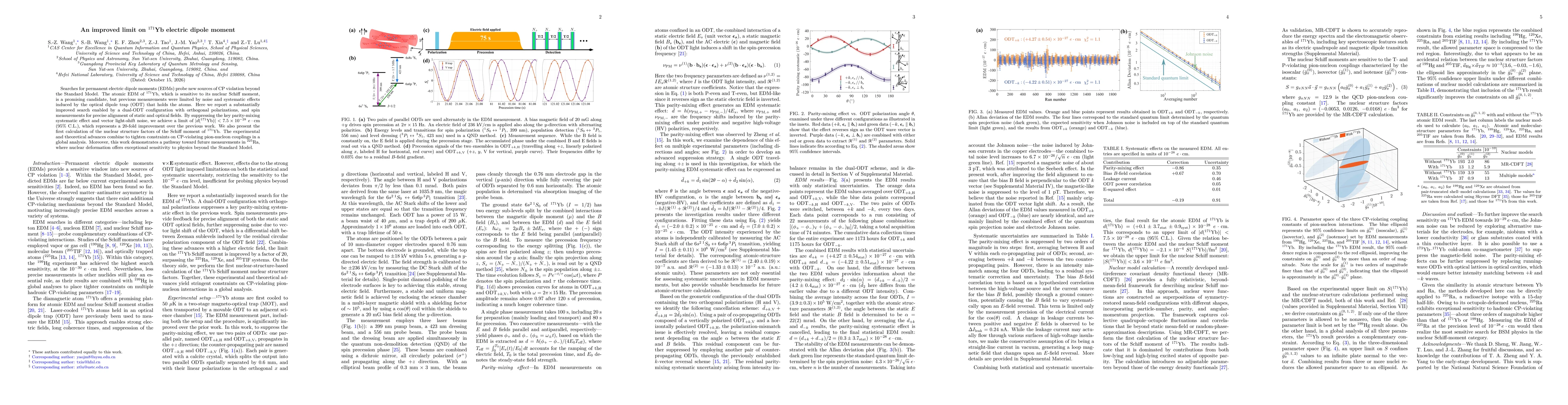 Thumbnail for An improved limit on $^{171}\text{Yb}$ electric dipole moment