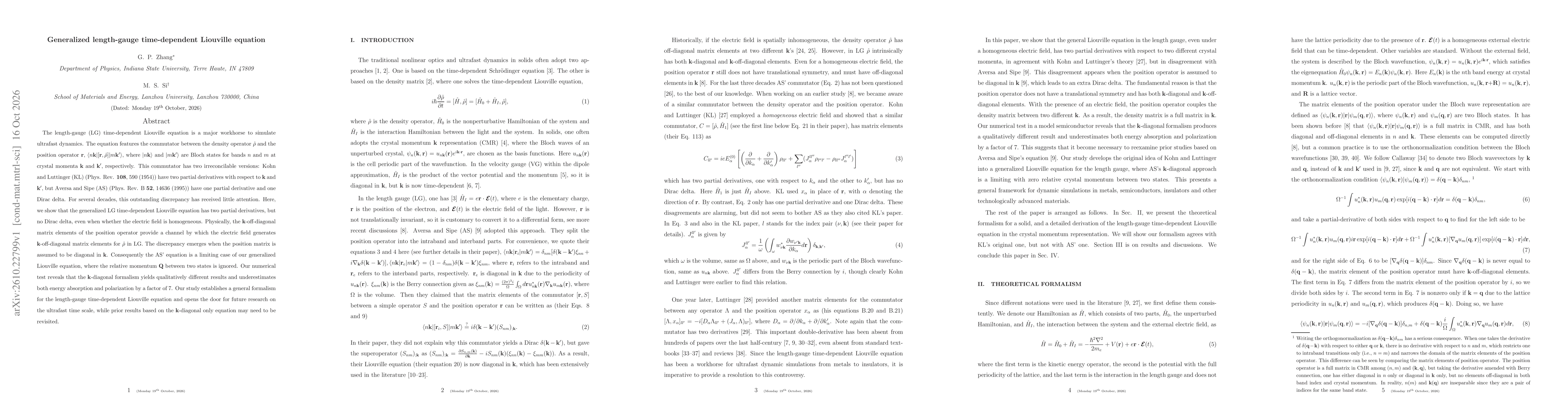 Thumbnail for Generalized length-gauge time-dependent Liouville equation
