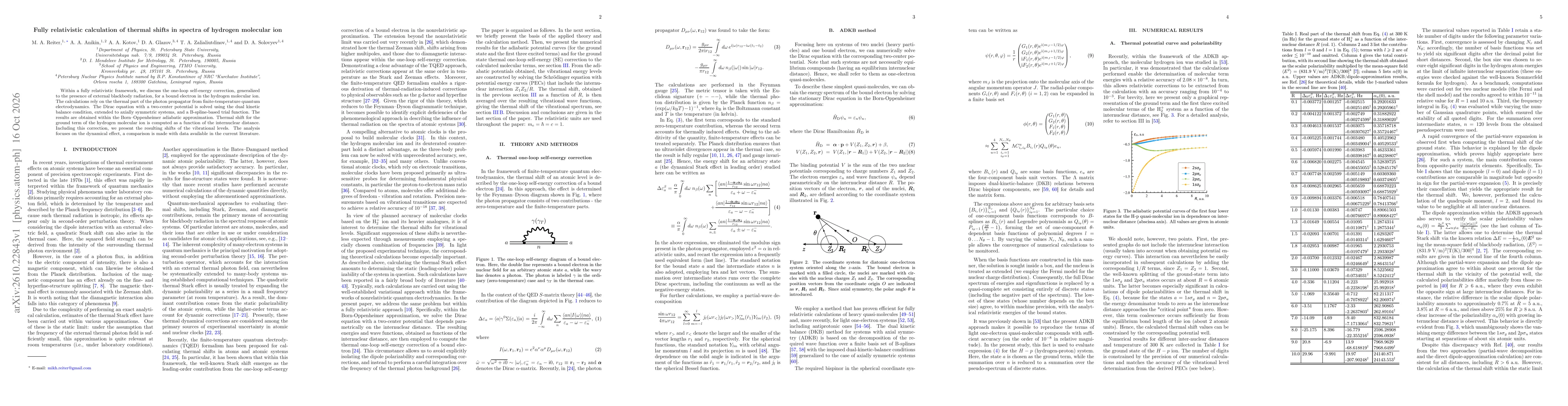 Thumbnail for Fully relativistic calculation of thermal shifts in spectra of hydrogen molecular ion