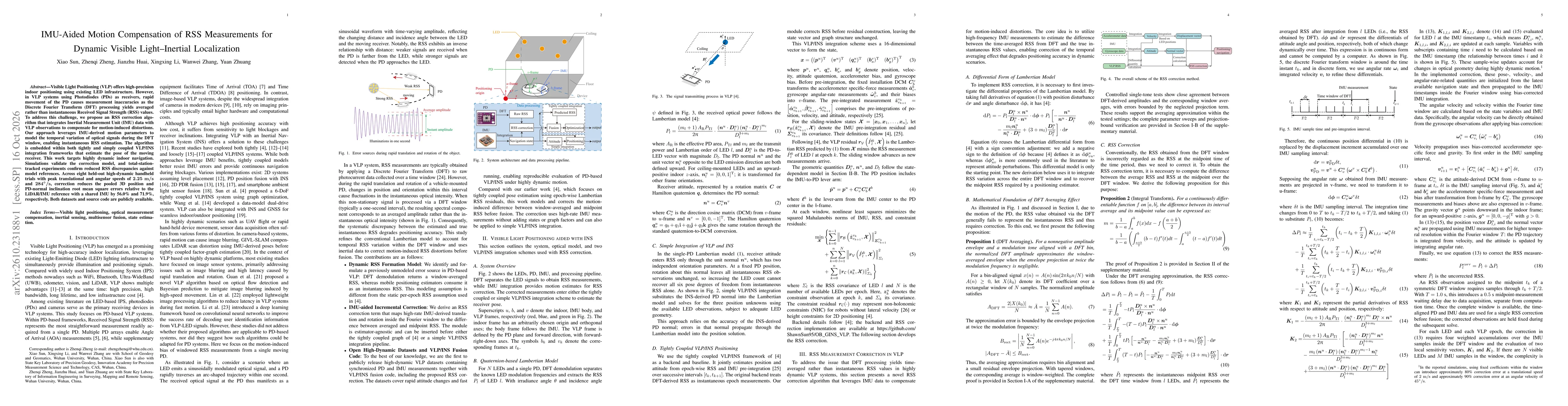 Thumbnail for IMU-Aided Motion Compensation of RSS Measurements for Dynamic Visible Light-Inertial Localization
