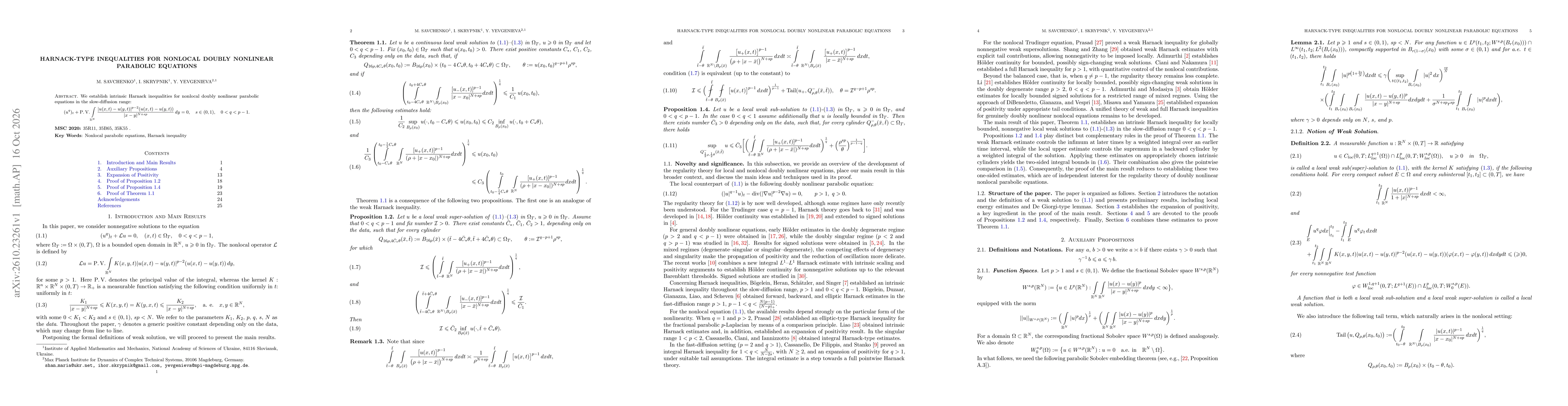 Thumbnail for Harnack-type inequalities for nonlocal doubly nonlinear parabolic equations
