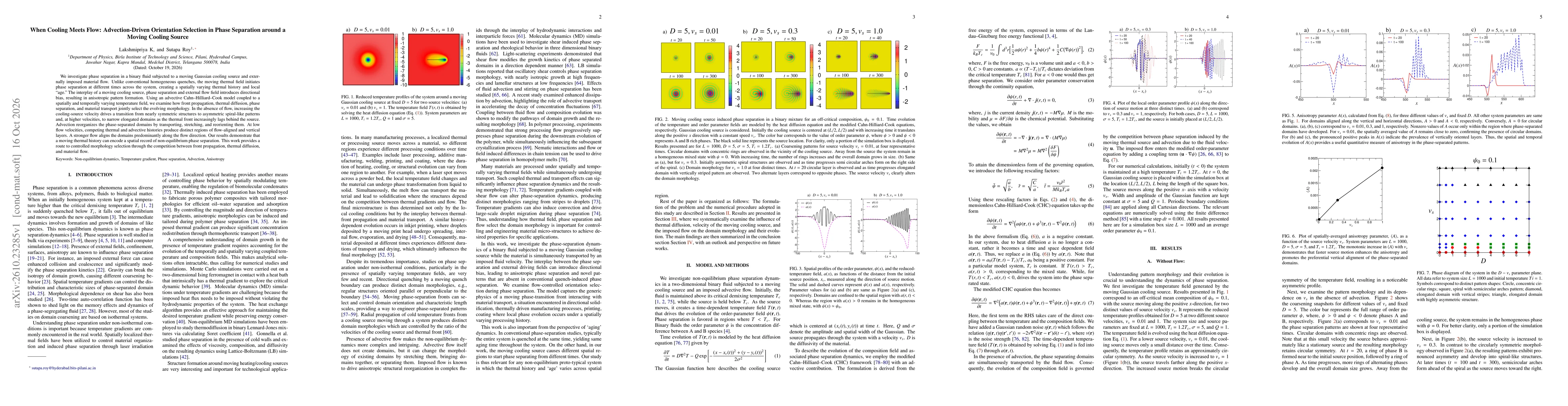 Thumbnail for When Cooling Meets Flow: Advection-Driven Orientation Selection in Phase Separation around a Moving Cooling Source