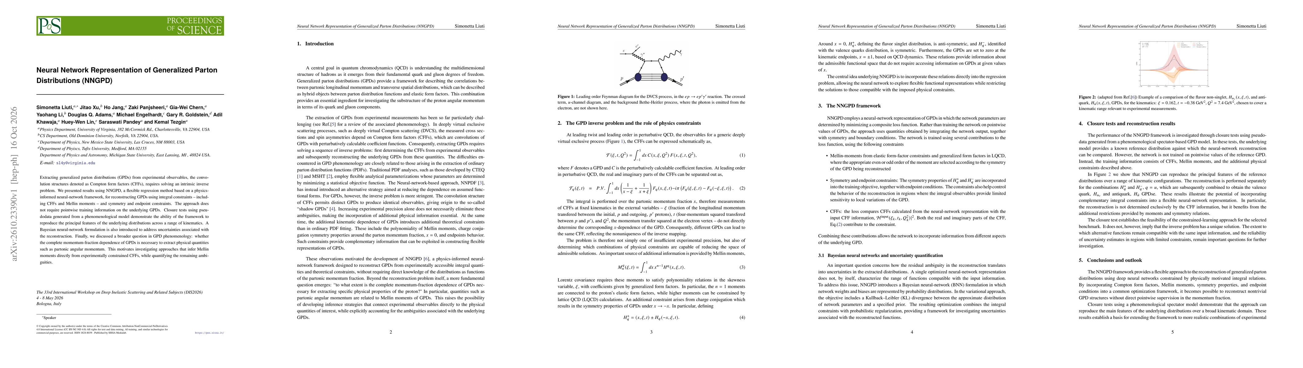 Thumbnail for Neural Network Representation of Generalized Parton Distributions (NNGPD)