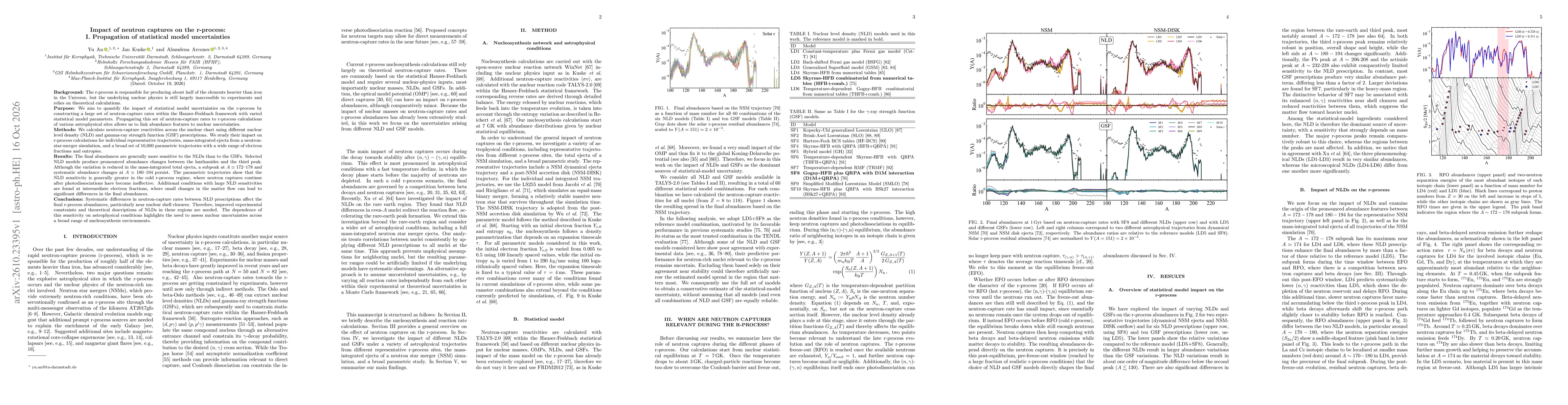 Thumbnail for Impact of neutron captures on the r-process: I. Propagation of statistical model uncertainties