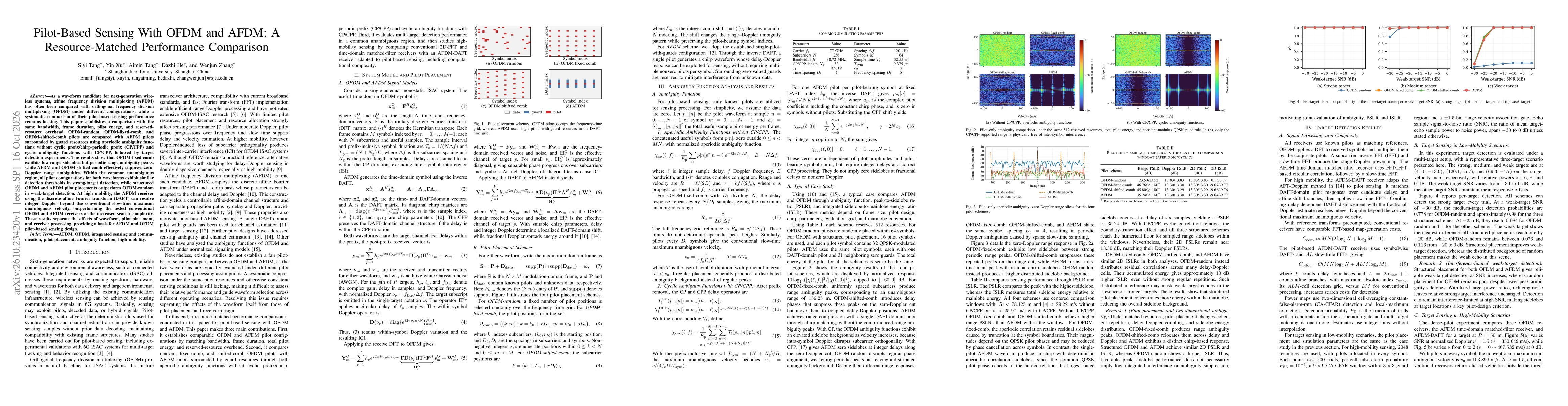 Thumbnail for Pilot-Based Sensing With OFDM and AFDM: A Resource-Matched Performance Comparison