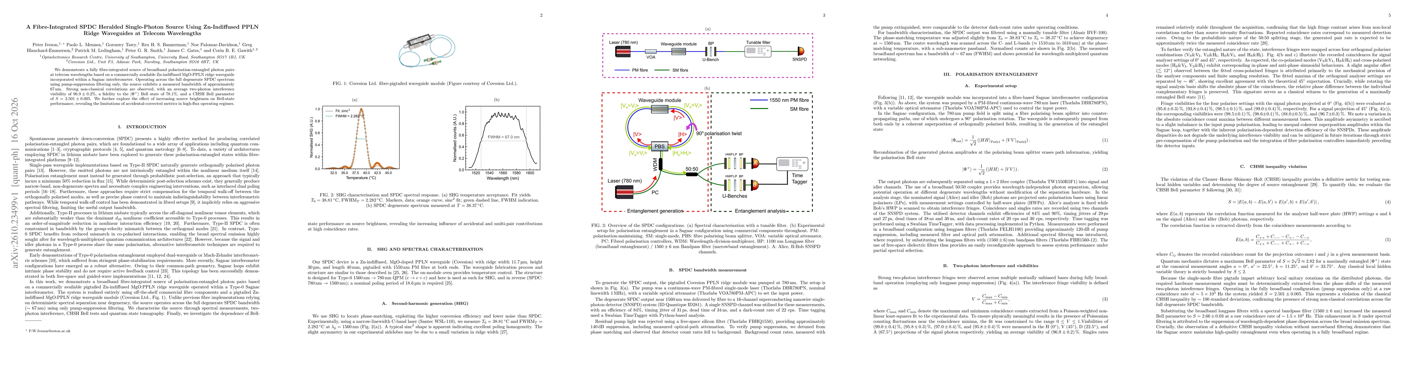 Thumbnail for A Fibre-Integrated SPDC Heralded Single-Photon Source Using Zn-Indiffused PPLN Ridge Waveguides at Telecom Wavelengths
