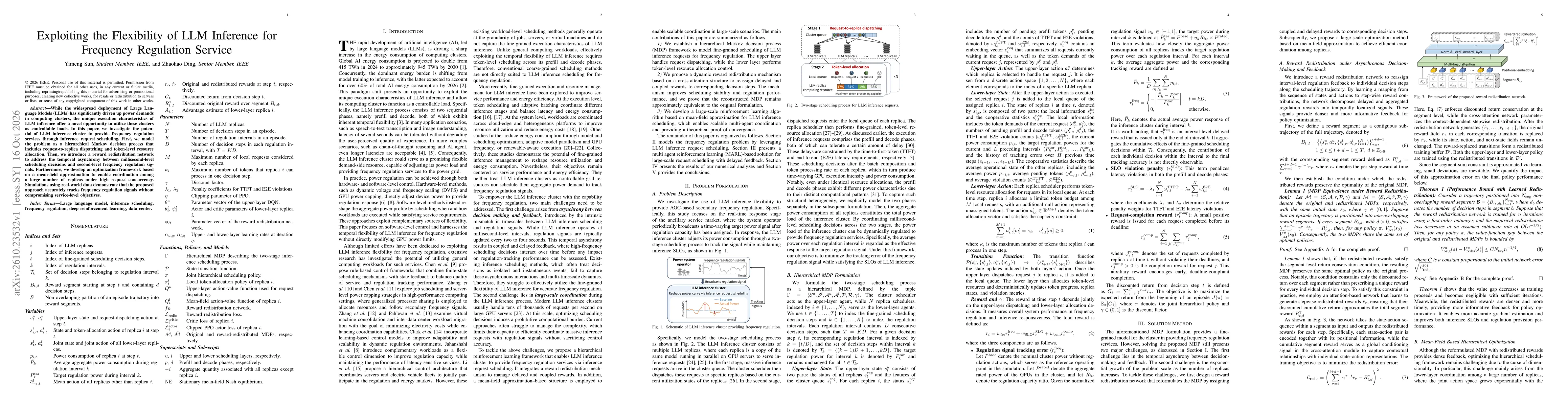 Thumbnail for Exploiting the Flexibility of LLM Inference for Frequency Regulation Service