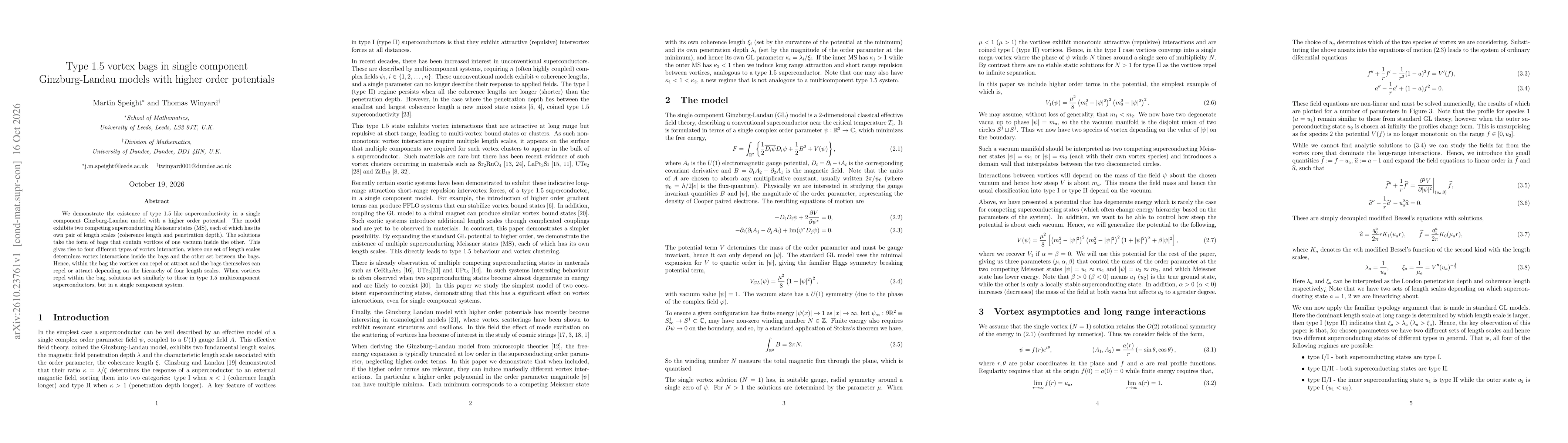 Thumbnail for Type 1.5 vortex bags in single component Ginzburg-Landau models with higher order potentials