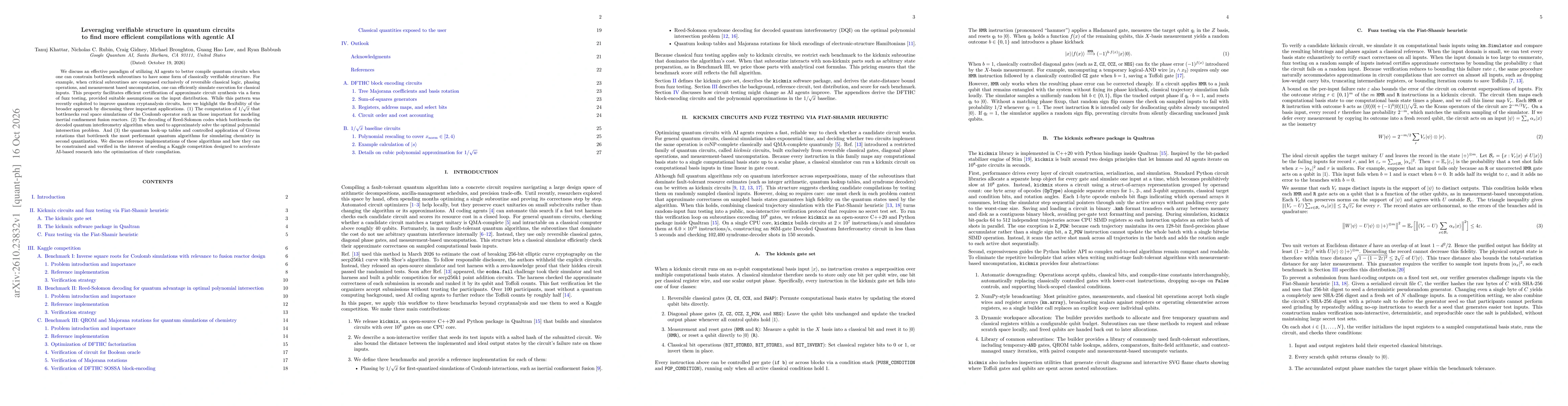 Thumbnail for Leveraging verifiable structure in quantum circuits to find more efficient compilations with agentic AI
