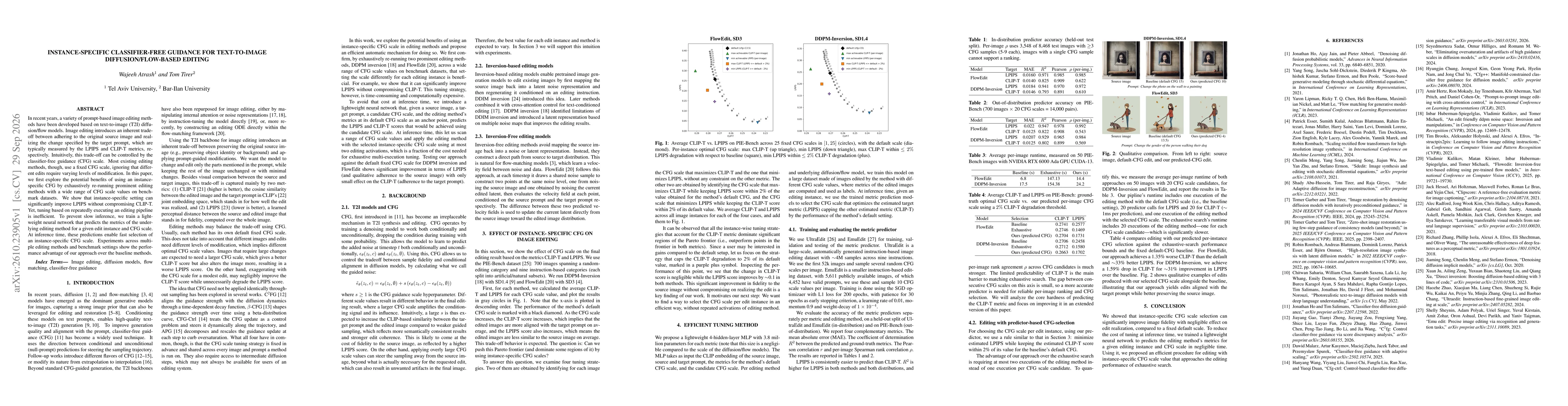 Thumbnail for Instance-Specific Classifier-Free Guidance for Text-to-Image Diffusion/Flow-Based Editing