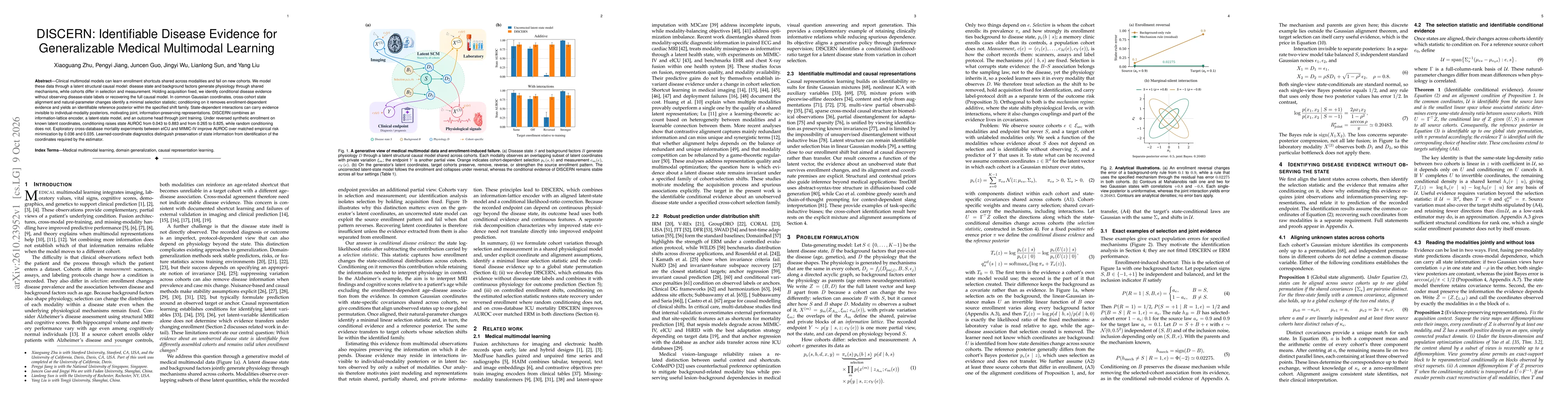 Thumbnail for DISCERN: Identifiable Disease Evidence for Generalizable Medical Multimodal Learning