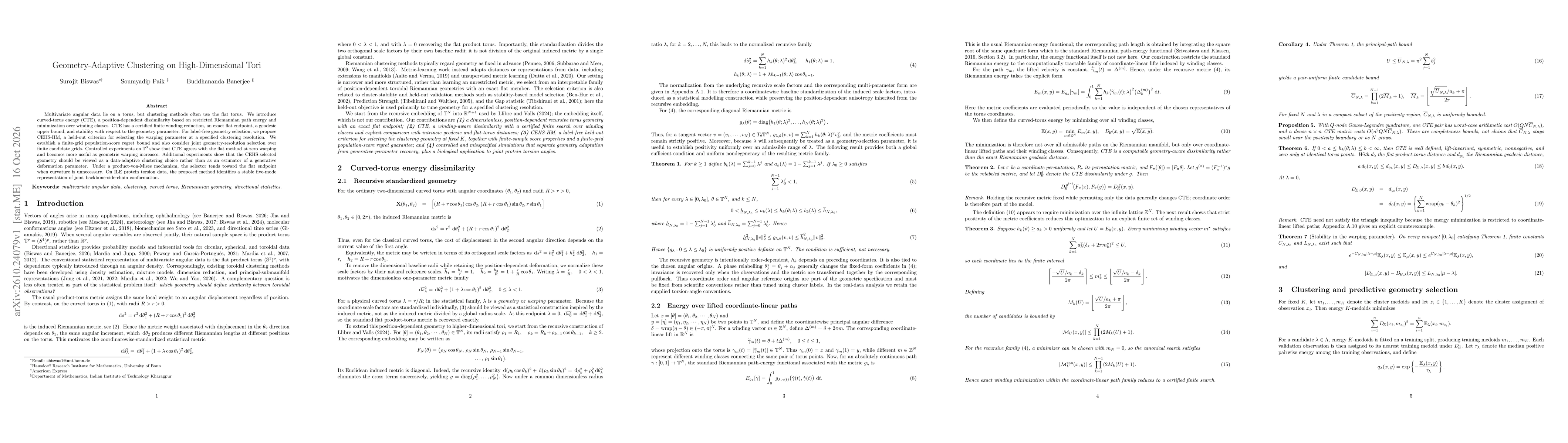Thumbnail for Geometry-Adaptive Clustering on High-Dimensional Tori