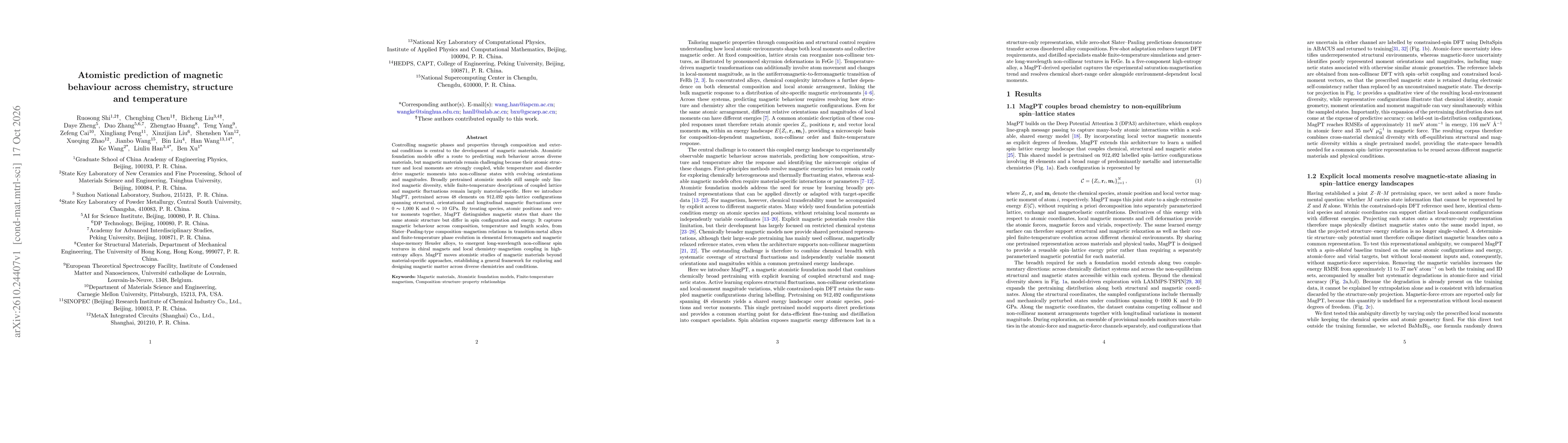 Thumbnail for Atomistic prediction of magnetic behaviour across chemistry, structure and temperature