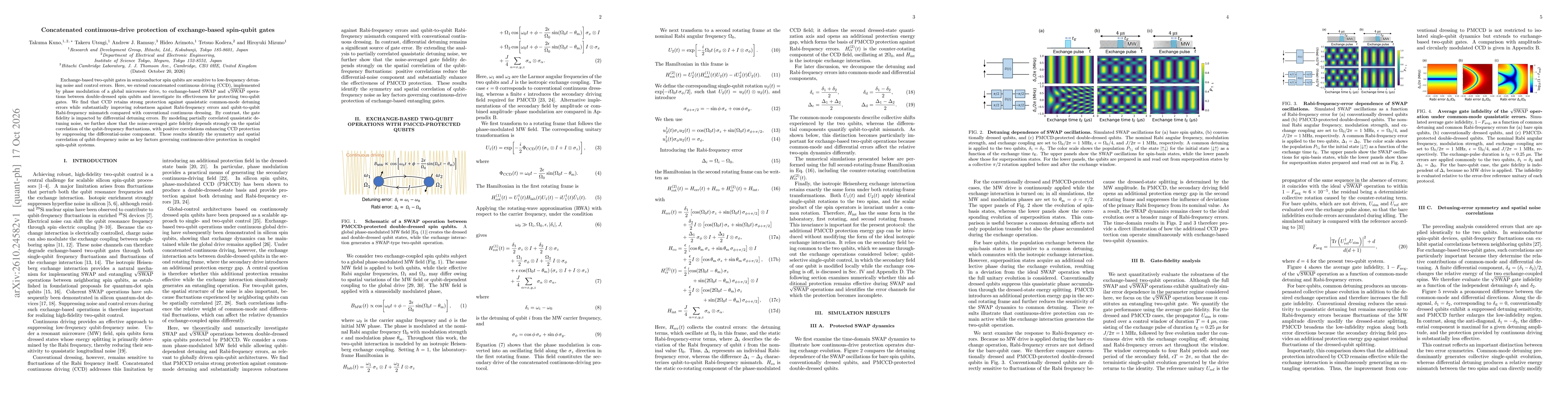 Thumbnail for Concatenated continuous-drive protection of exchange-based spin-qubit gates