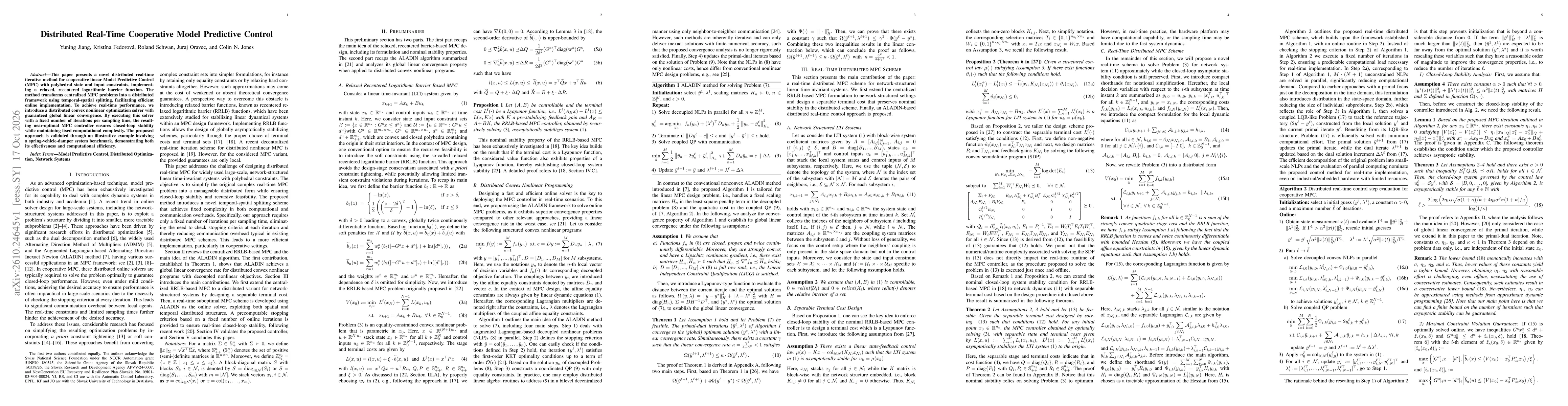 Thumbnail for Distributed Real-Time Cooperative Model Predictive Control