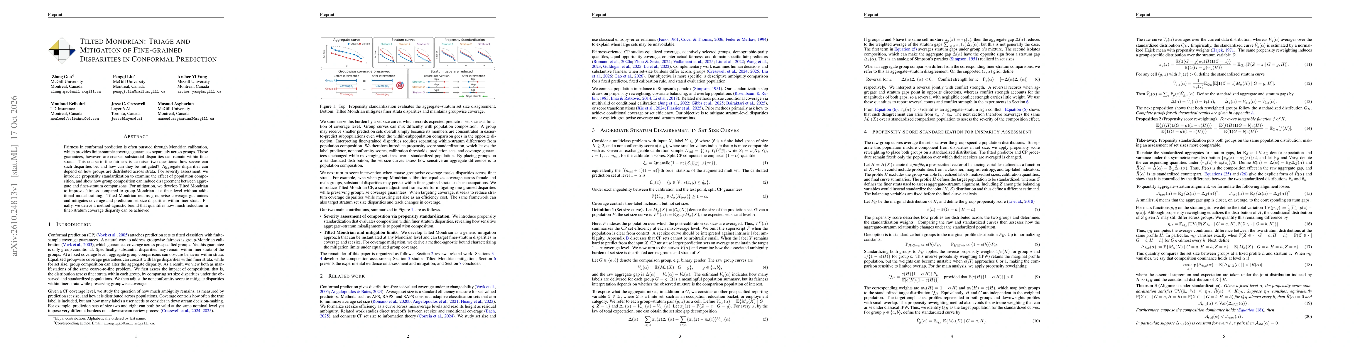 Thumbnail for Tilted Mondrian: Triage and Mitigation of Fine-grained Disparities in Conformal Prediction