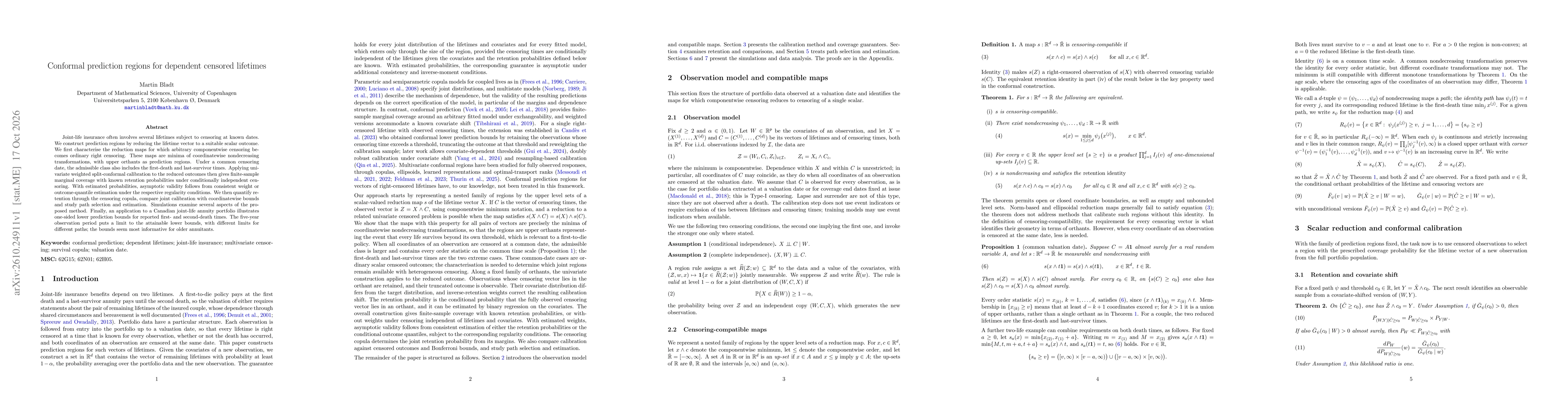 Thumbnail for Conformal prediction regions for dependent censored lifetimes