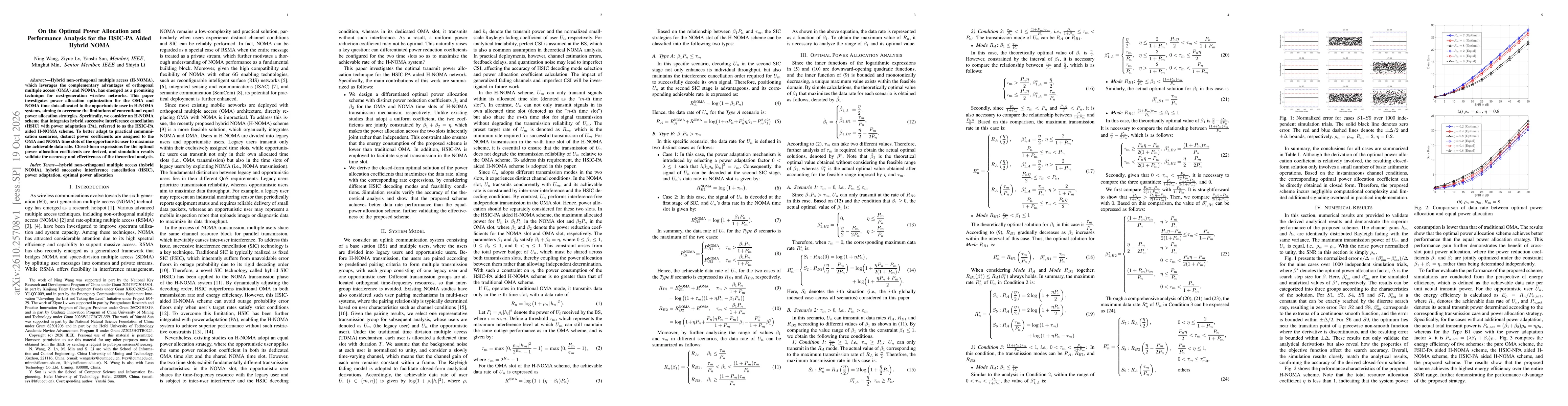 Thumbnail for On the Optimal Power Allocation and Performance Analysis for the HSIC-PA Aided Hybrid NOMA