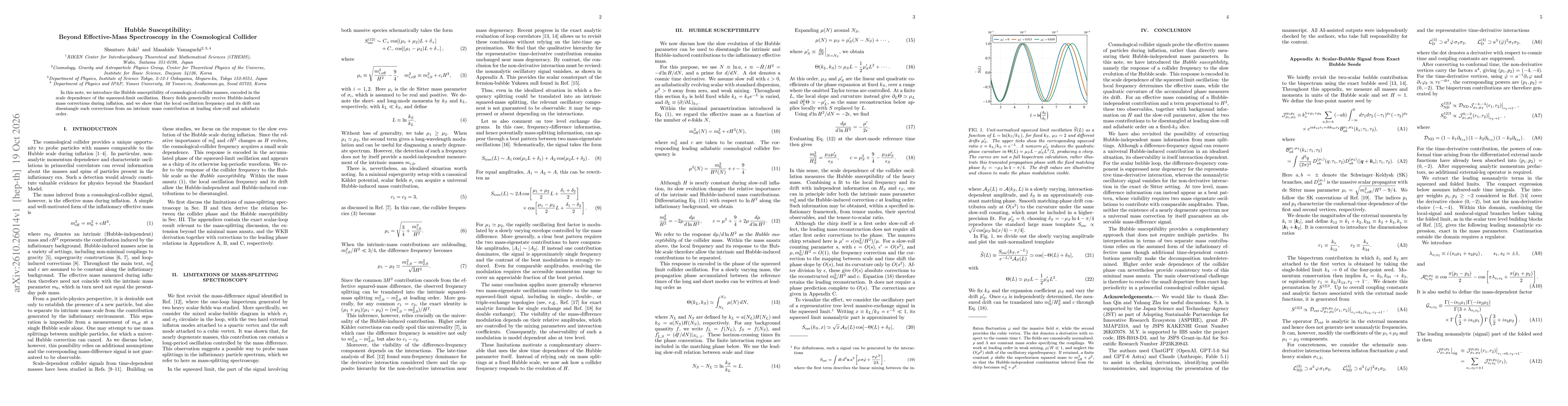 Thumbnail for Hubble Susceptibility: Beyond Effective-Mass Spectroscopy in the Cosmological Collider