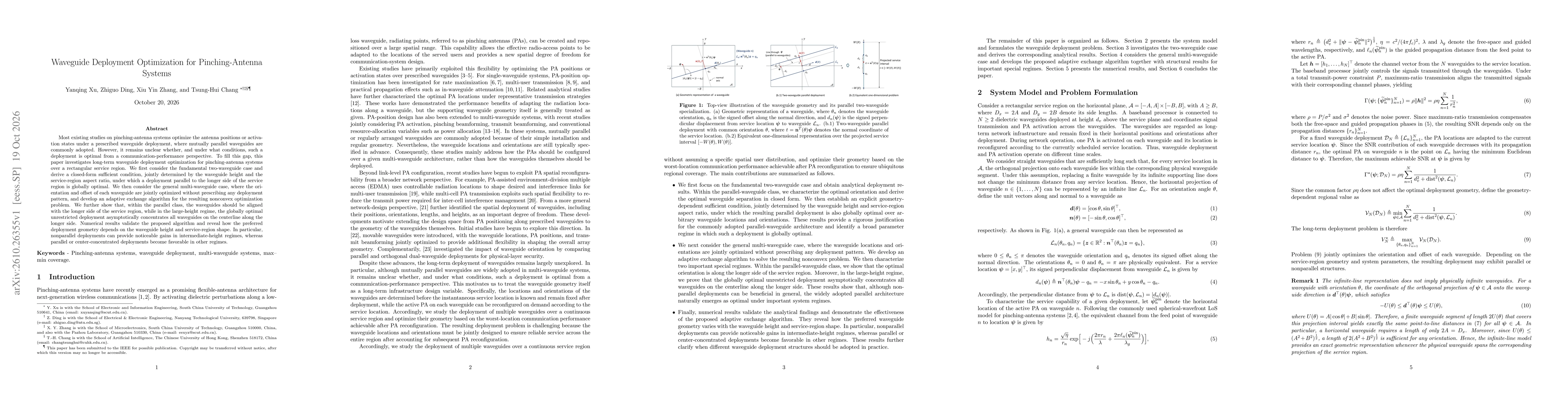 Thumbnail for Waveguide Deployment Optimization for Pinching-Antenna Systems