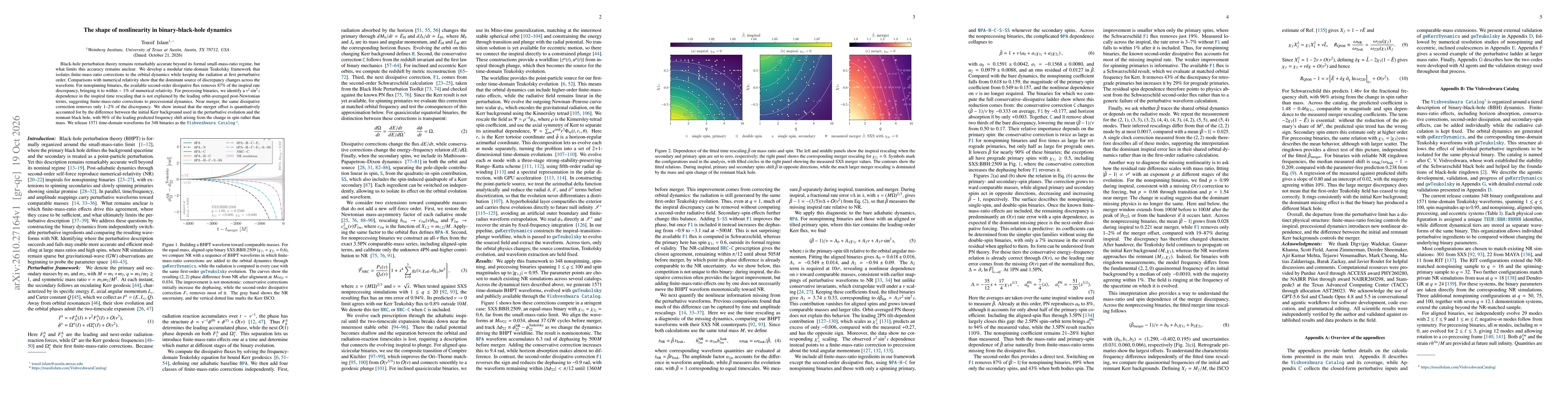 Thumbnail for The shape of nonlinearity in binary-black-hole dynamics