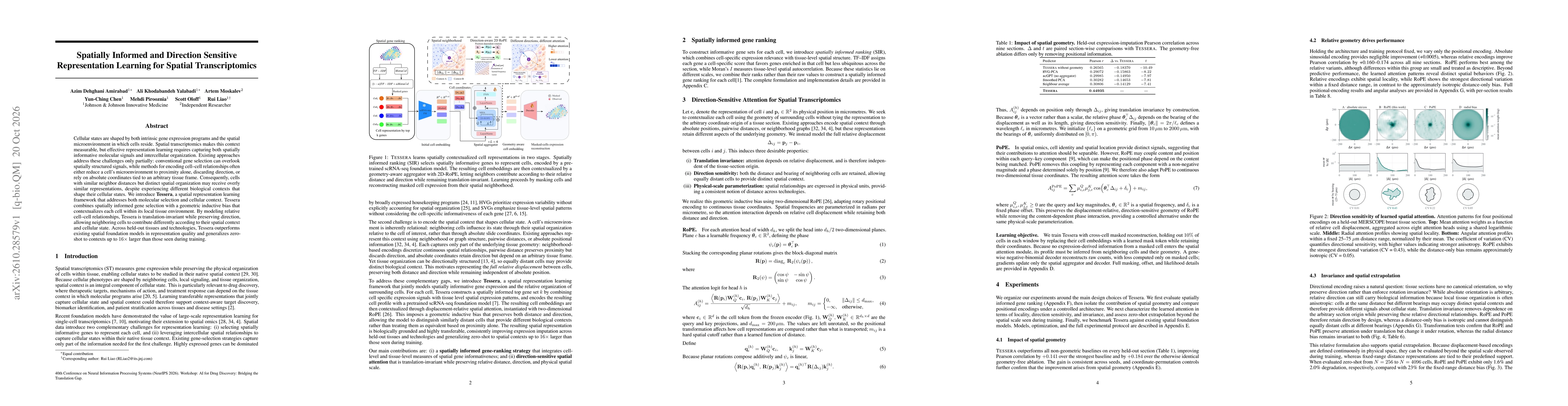 Thumbnail for Spatially Informed and Direction Sensitive Representation Learning for Spatial Transcriptomics
